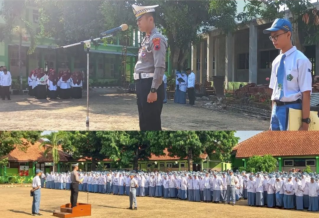 Kanit Gakkum Satlantas Polres Pemalang Jadi Pembina Upacara di MAN Pemalang