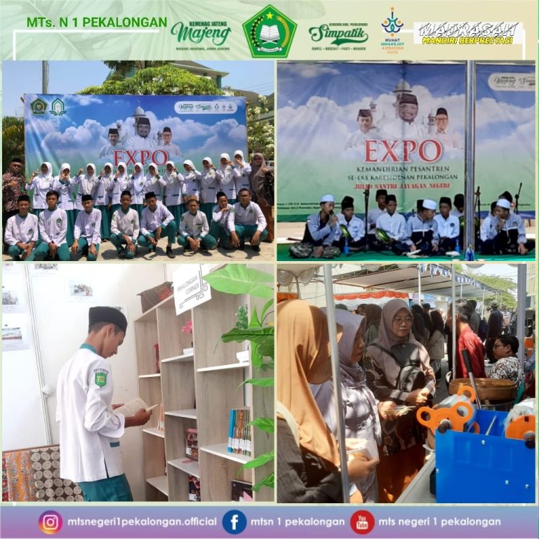 Pengurus OSIS MTs N 1 Pekalongan Ramaikan Expo Kemandirian Pesantren Se-Eks Karesidenan Pekalongan
