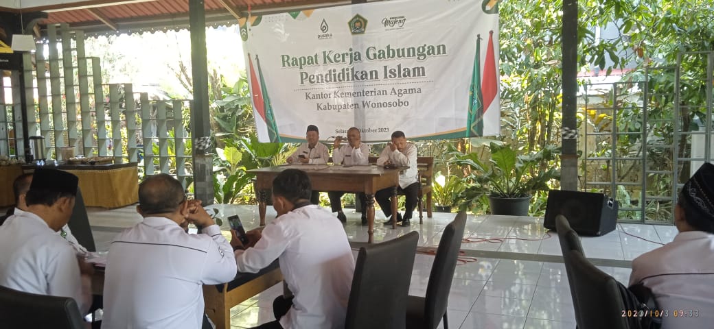 Rapat Kerja Gabungan Pendidikan Islam Tahun 2023 Kemenag Wonosobo