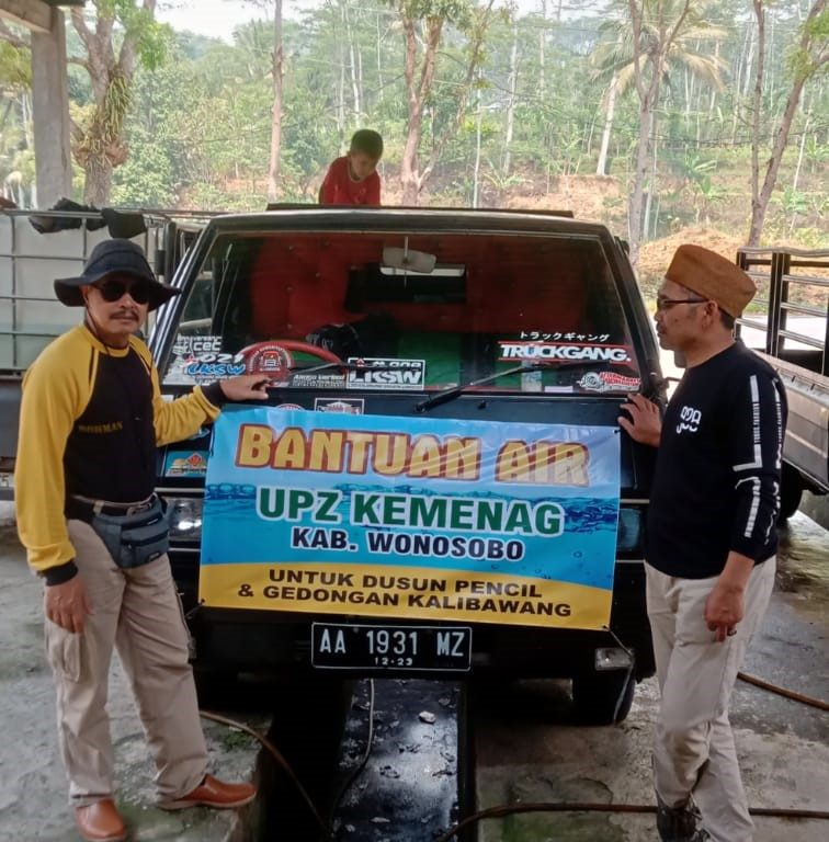 Krisis Air Bersih, Kankemenag Kab. Wonosobo Aloksikan Dana UPZ Untuk Bantuan Air Bersih