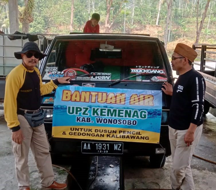 Krisis Air Bersih, Kankemenag Kab. Wonosobo Aloksikan Dana UPZ Untuk Bantuan Air Bersih