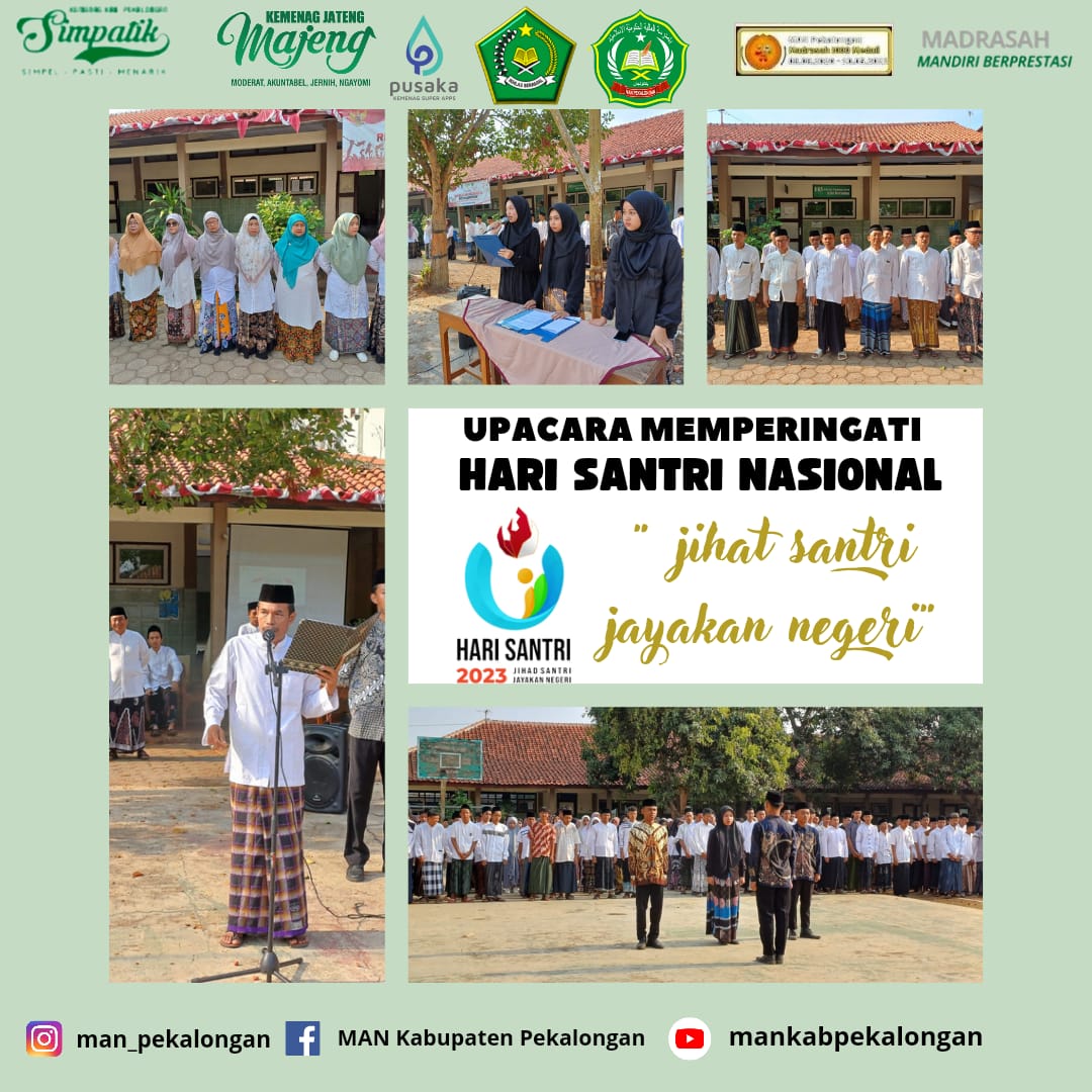 Ikuti Edaran Kemenag, MAN Pekalongan Gelar Apel Hari Santri