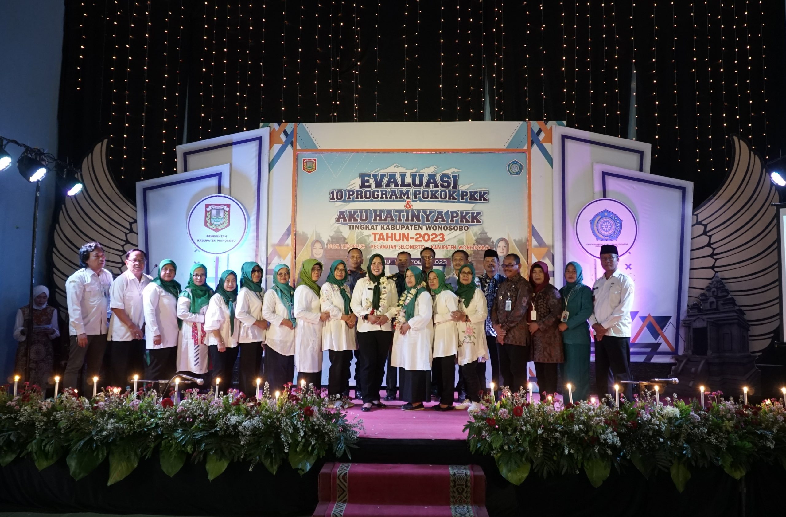 KUA Kecamatan Selomerto Nyengkuyung Acara Penilaian Evaluasi 10 Program Pokok PKK dan Aku Hatinya PKK Tahun 2023