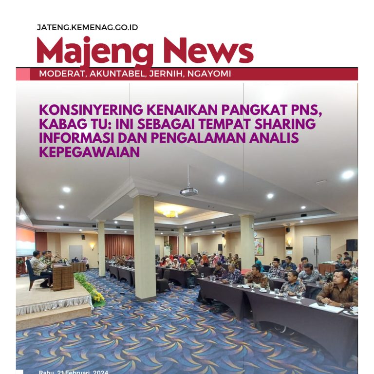 Konsinyering Kenaikan Pangkat PNS, Kabag TU: Ini Sebagai Tempat Sharing Informasi dan Pengalaman Analis Kepegawaian.