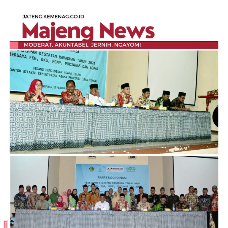 Kabid PAIS Kanwil Kemenag Jateng Buka Rakor Pokjawas PAI, KKG dan MGMP PAI