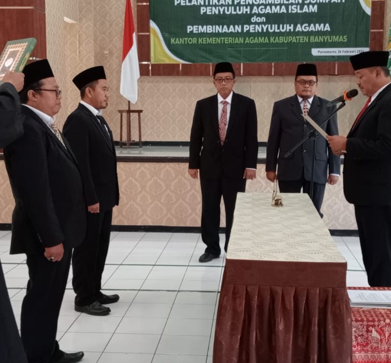 Pejabat Gara Kristen Kemenag Banyumas Dilantik