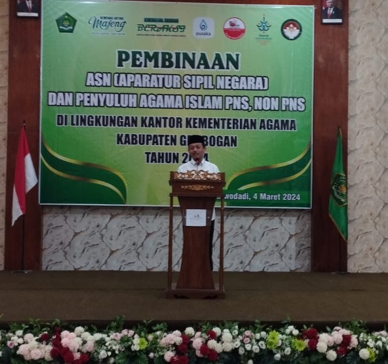 Ciptakan ASN Berdisiplin Tinggi, Kakanwil Berikan Pembinaan ASN Kemenag Grobogan