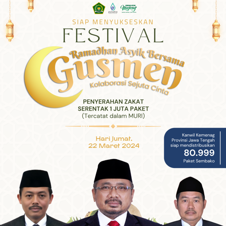 80.999 Paket Sembako Siap Didistribusikan Kanwil Kemenag Jateng pada Festival Ramadan 1445 H