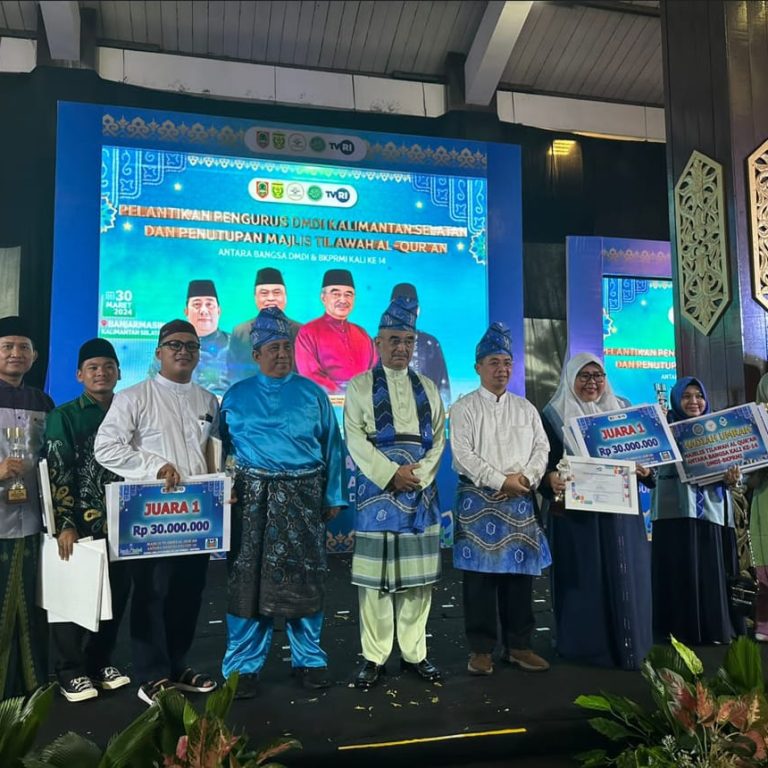 Qori Asal Jateng Sabet Juara 1 MTQ Antar Bangsa di Kalsel