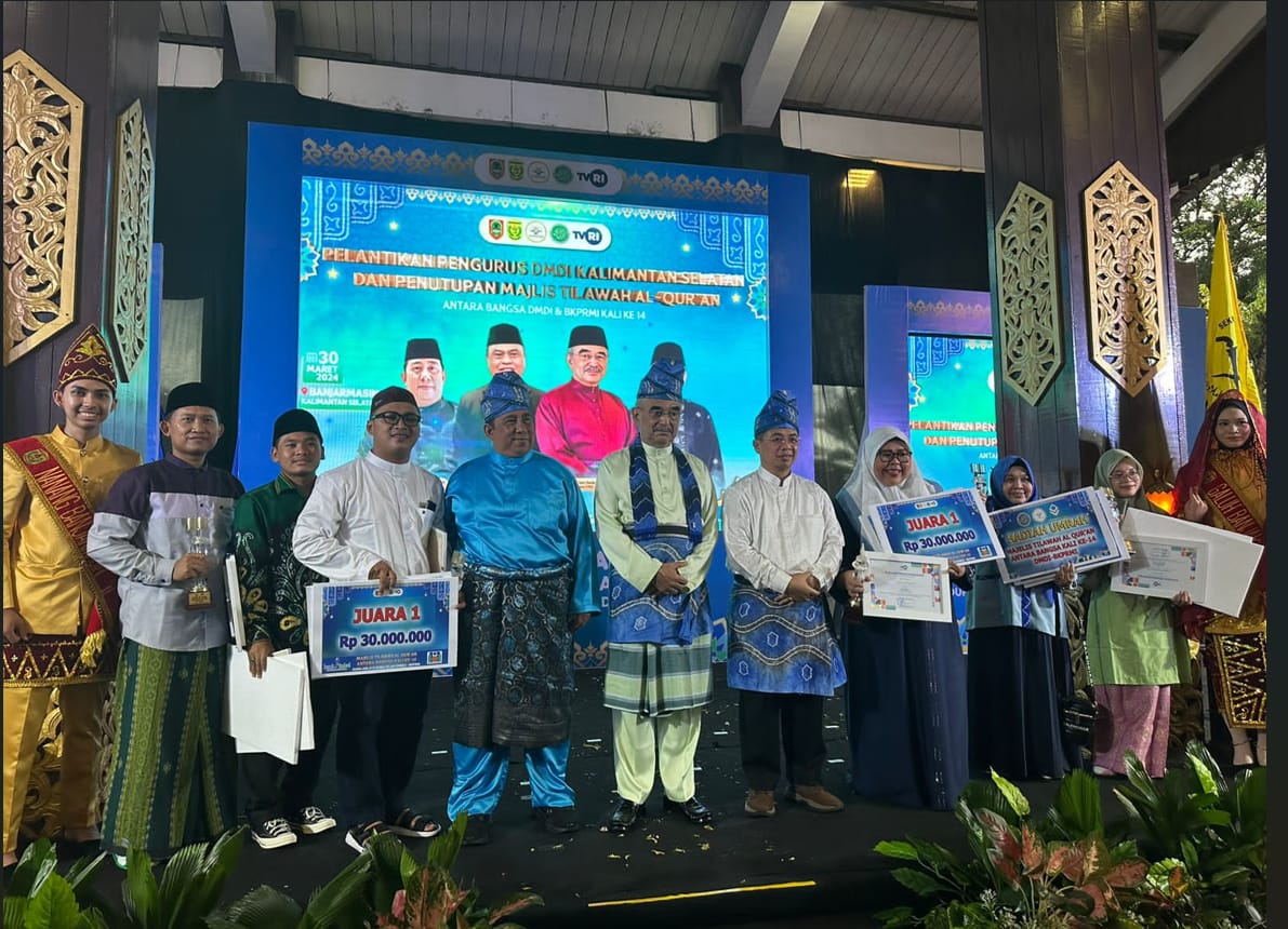 Qori Asal Jateng Sabet Juara 1 MTQ Antar Bangsa di Kalsel