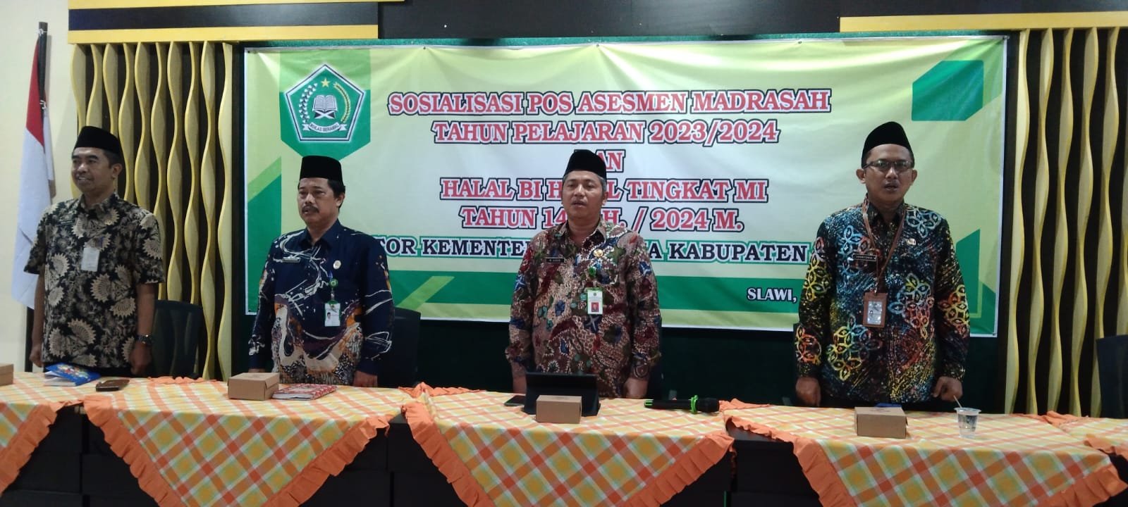 Kemenag Kab. Tegal Gelar Sosialisasi POS AM & Halalbihalal Kepala MI