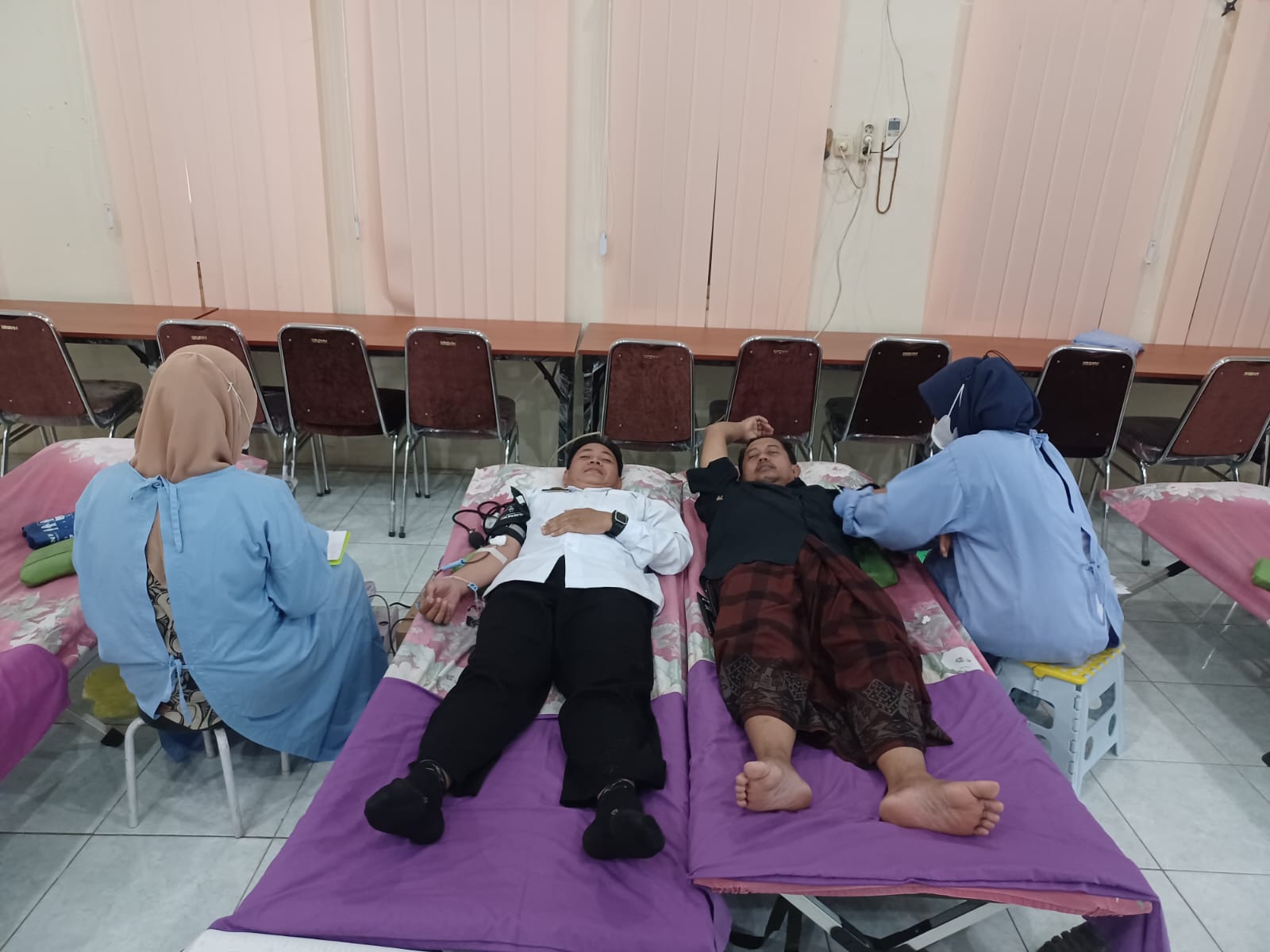 Bantu Penuhi Tingginya Kebutuhan Transfusi Darah, Kantor Kementerian Agama Kabupaten Pekalongan Gelar Kegiatan Donor Darah