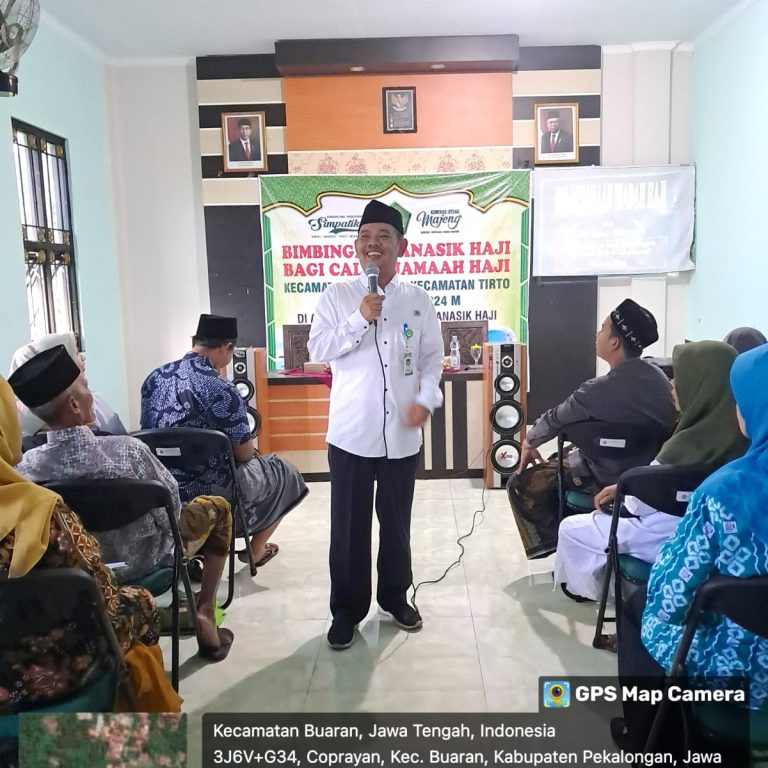 Bimbingan Manasik Haji Tingkat Kecamatan Buaran dan Tirto: Persiapan Spiritual Menuju Ibadah Haji yang Berkah