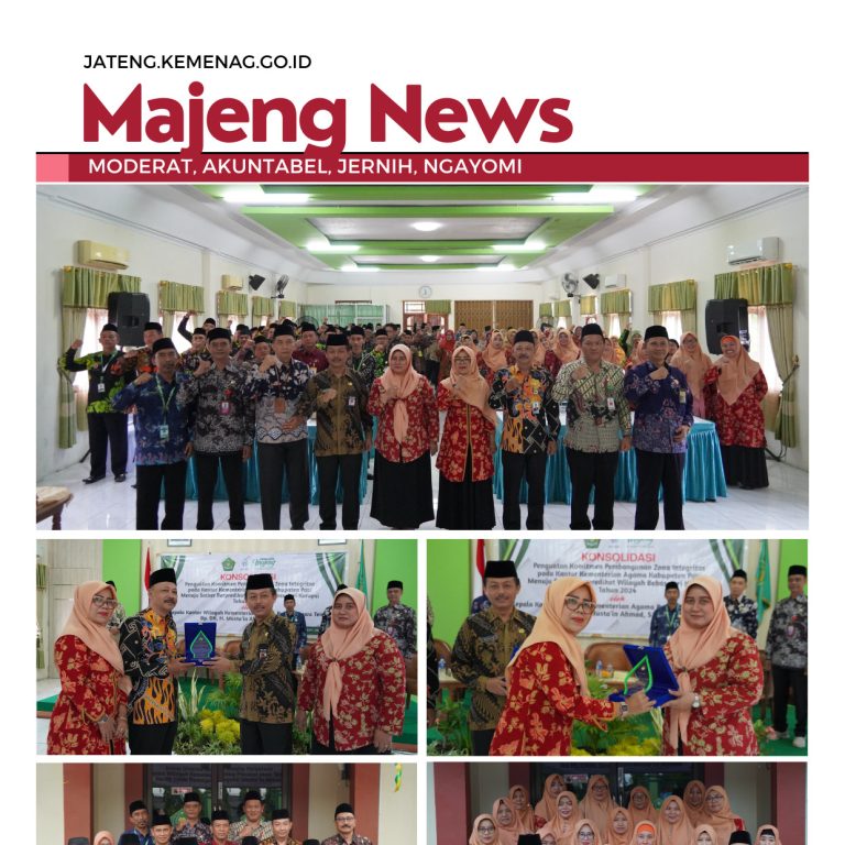 Raih Capaian Kinerja Tertinggi Pembangunan ZI, Kankemenag Kab. Pati Mendapat Apresiasi Kakanwil