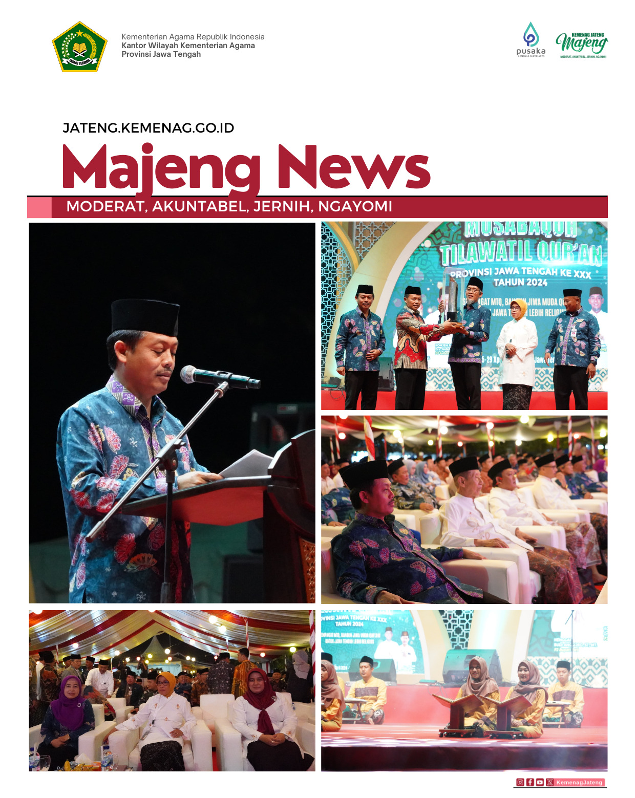 Rangkaian MTQ XXX Jateng Dibuka, 830 Kafilah Turut Berlaga