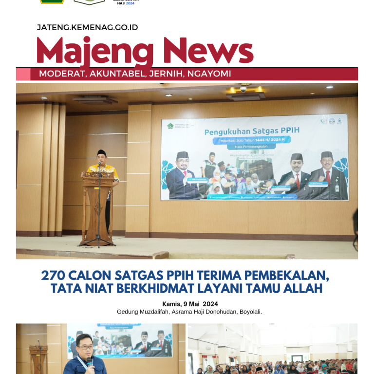 270 Calon Satgas PPIH Terima Pembekalan, Tata Niat Berkhidmat Layani Tamu Allah