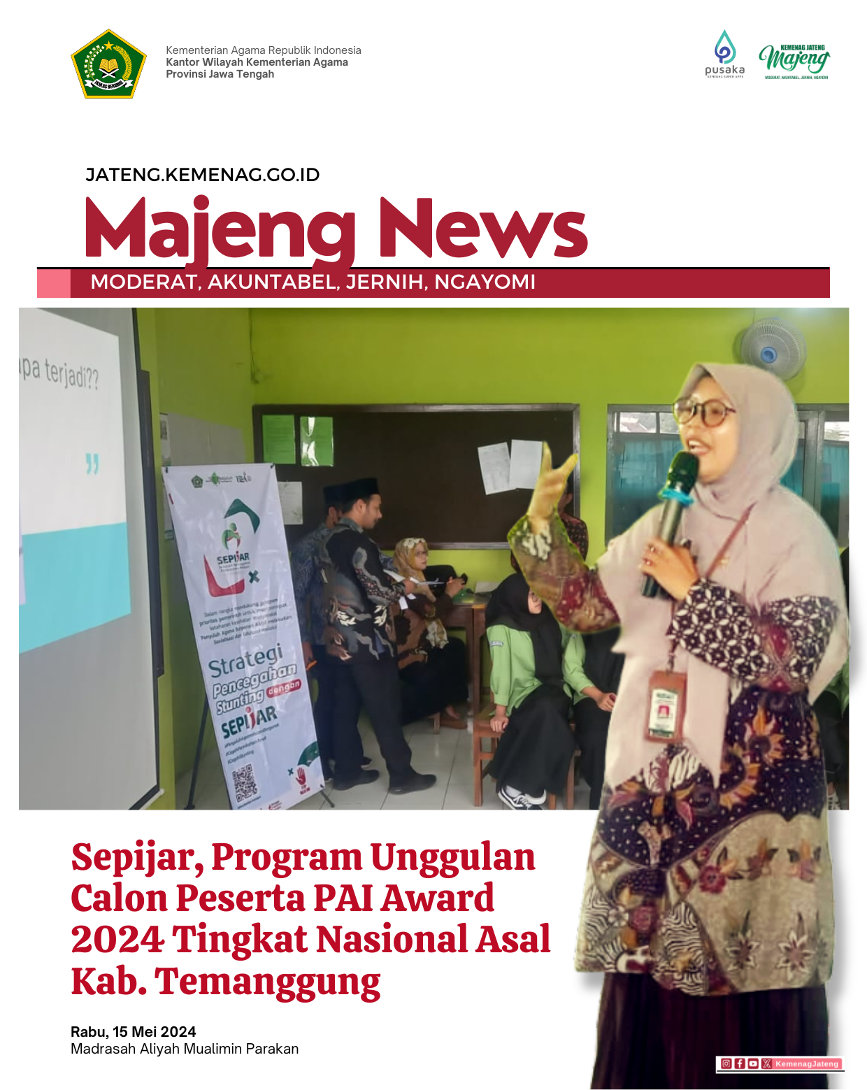 Sepijar, Program Unggulan Calon Peserta PAI Award 2024 Tingkat Nasional Asal Kab. Temanggung