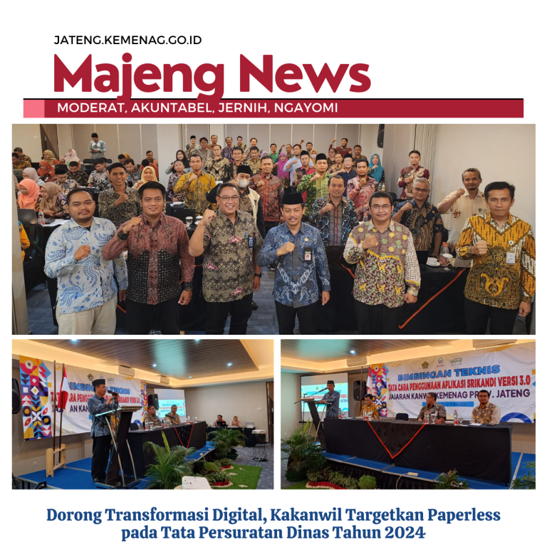 Dorong Transformasi Digital, Kakanwil Targetkan Paperless pada Tata Persuratan Dinas Tahun 2024