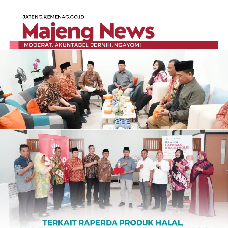 Terkait Raperda Produk Halal, Komisi D DPRD Kab. Kudus Audiensi dengan Satgas Halal Jateng
