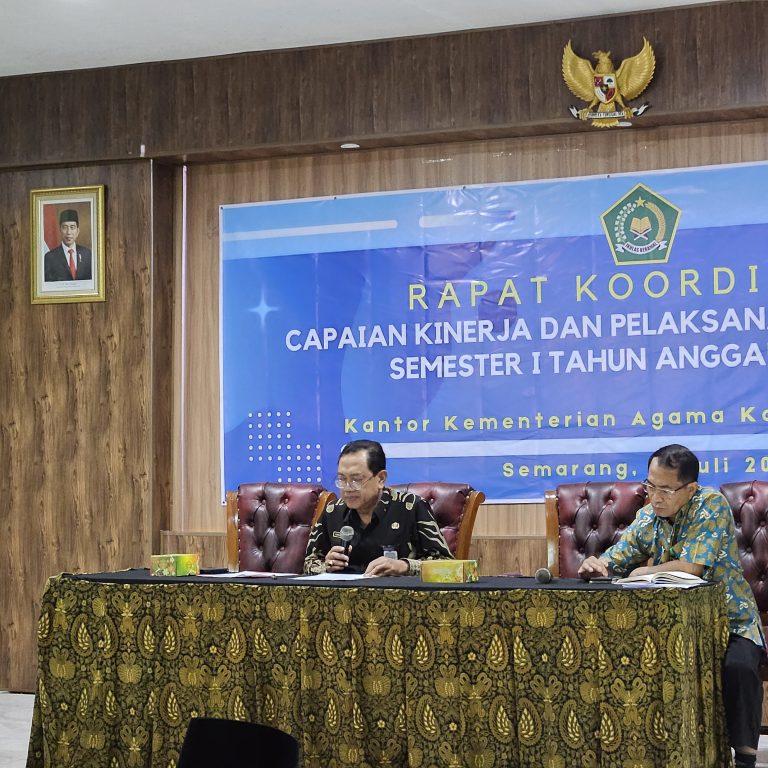 Rakor Evaluasi Capaian Kinerja dan Pelaksanaan Anggaran Semester I TA 2024