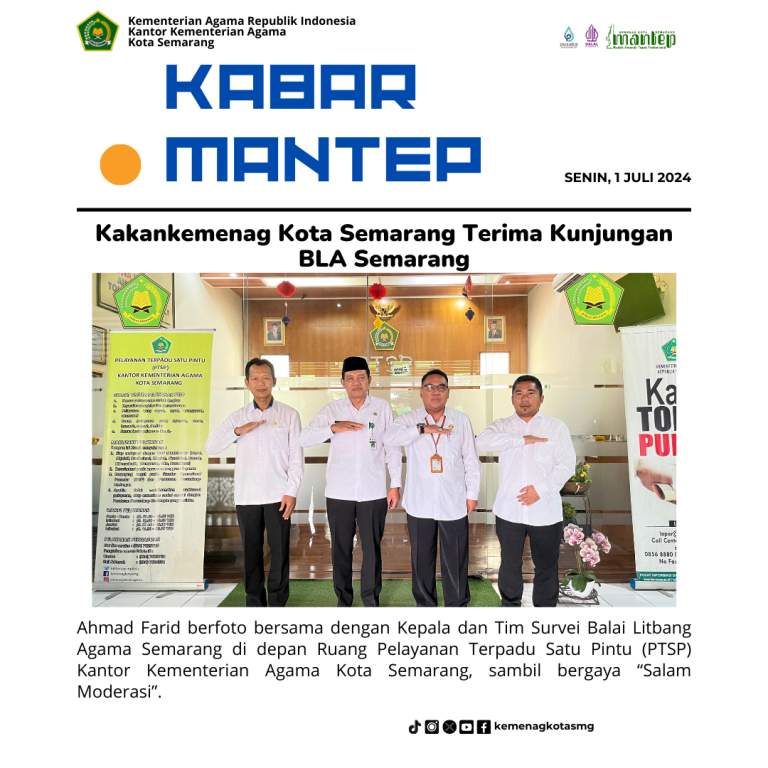 Kakankemenag Kota Semarang Terima Kunjungan BLA Semarang
