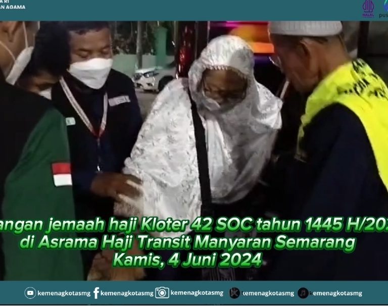Jemaah Haji Kloter 42 SOC Telah Sampai di Semarang