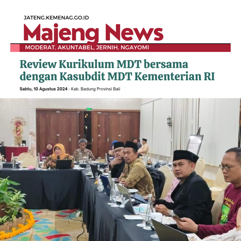 Review Kurikulum MDT bersama dengan Kasubdit MDT Kementerian RI