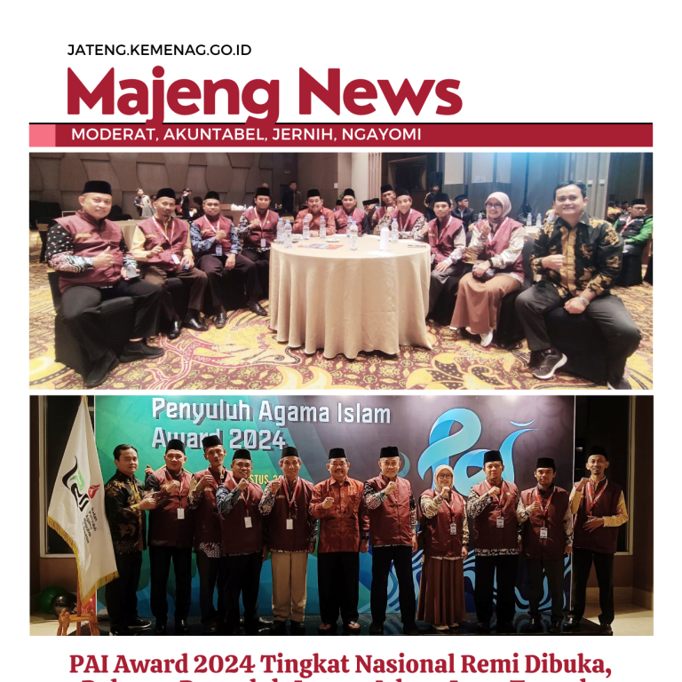 PAI Award 2024 Tingkat Nasional Resmi Dibuka, Delapan Penyuluh Agama Islam Jawa Tengah Siap Berkompetisi