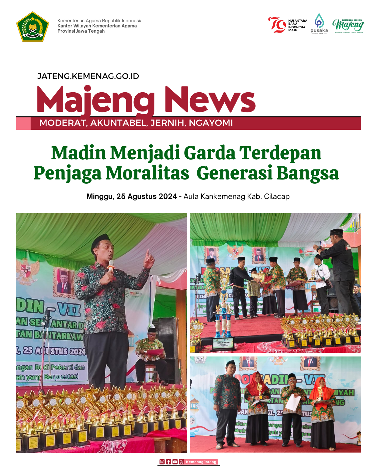 Madin Menjadi Garda Terdepan Penjaga Moralitas  Generasi Bangsa
