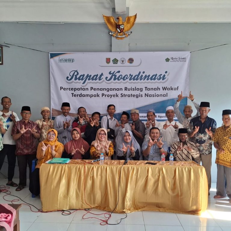 Rakor dan Pembinaan Nazhir Tanah Wakaf Terdampak Proyek Pemerintah