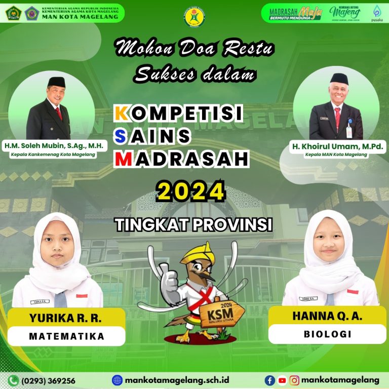 Kepala MTsN 2 Kota Magelang Gunartomo, Melepas Siswanya Ke Ajang KSM Tingkat Provinsi