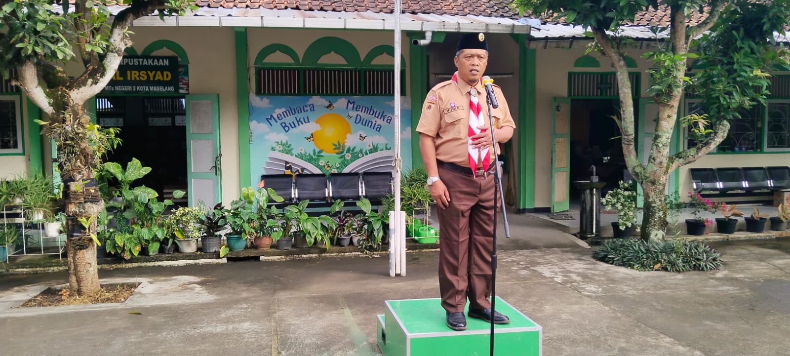 Kepala Kemenag Lepas Kontingen Jambore Pramuka MTS Kota Magelang Ke Tingkat Provinsi