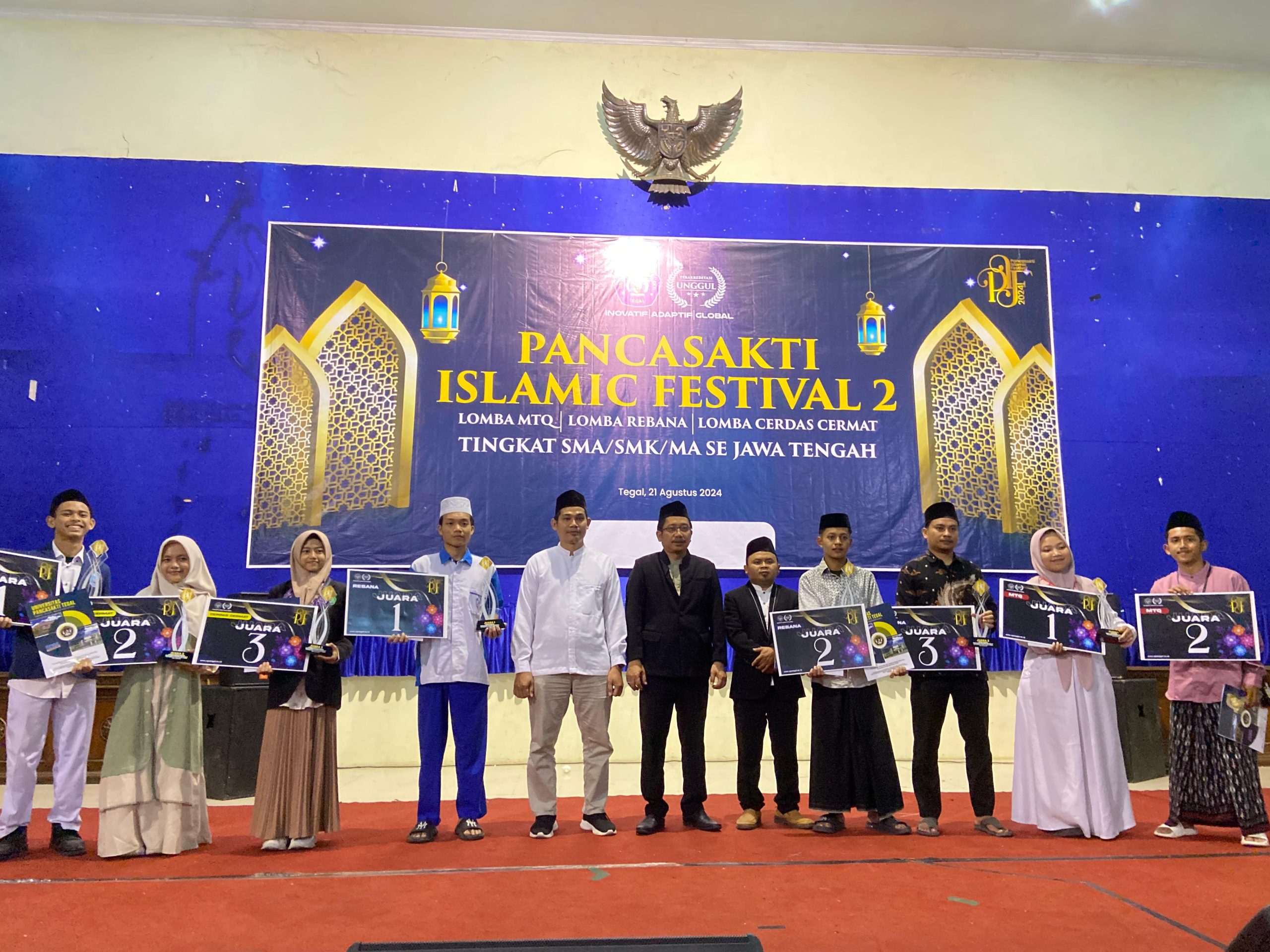 Tim Ekstra Keagamaan MAN 1 Tegal Raih Juara 2 LCC Pancasakti Islamic Festival 2