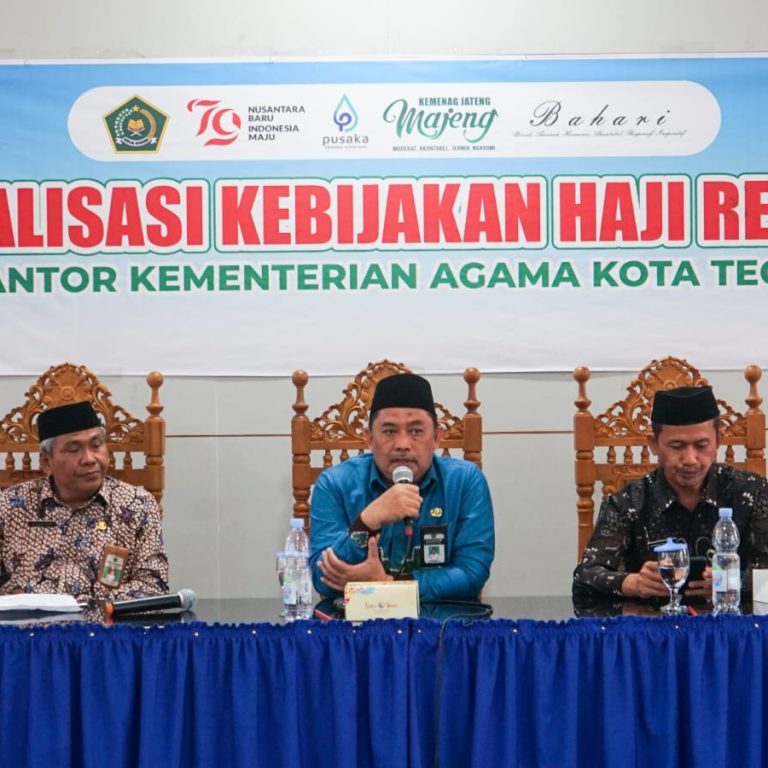 Tingkatkan Pemahaman Jemaah Soal Ibadah Haji, Kemenag Kota Tegal Gelar Sosialisasi Kebijakan Haji Reguler