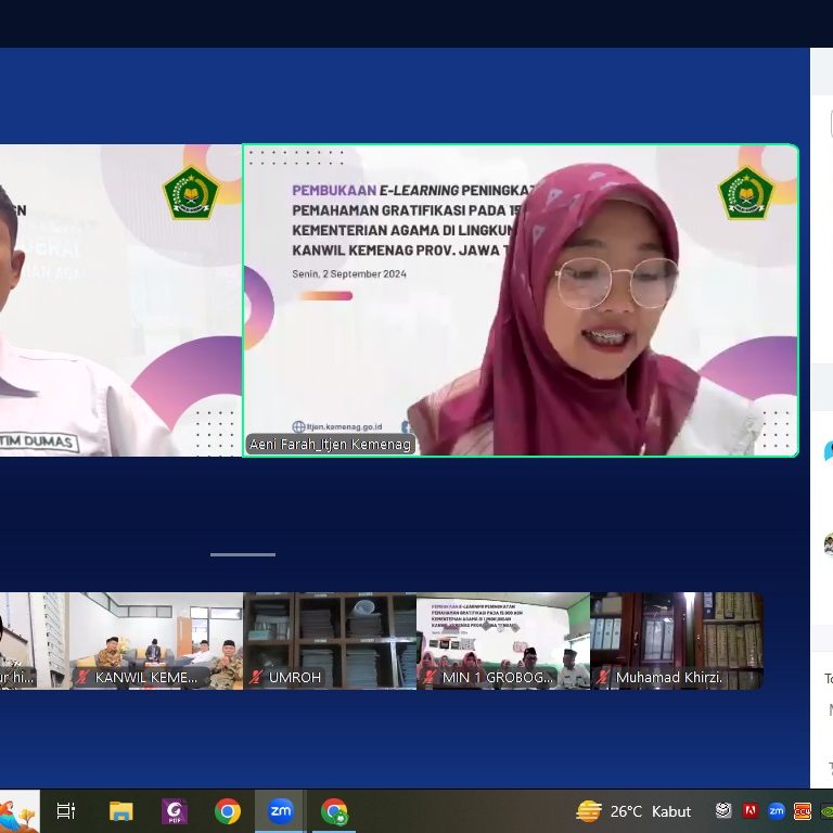 200 ASN Kemenag Kota Semarang Ikuti Kick Off Kelas E-Learning Peningkatan Pemahaman Gratifikasi