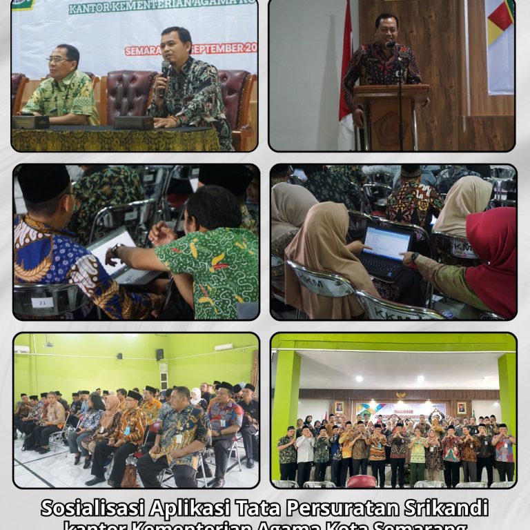 Gelaran Sosialisasi Aplikasi Tata Persuratan Srikandi Kemenag Kota Semarang