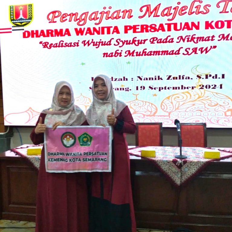 DWP Kemenag Kota Semarang Ikuti Pengajian Peringatan Maulid Nabi Muhammad SAW