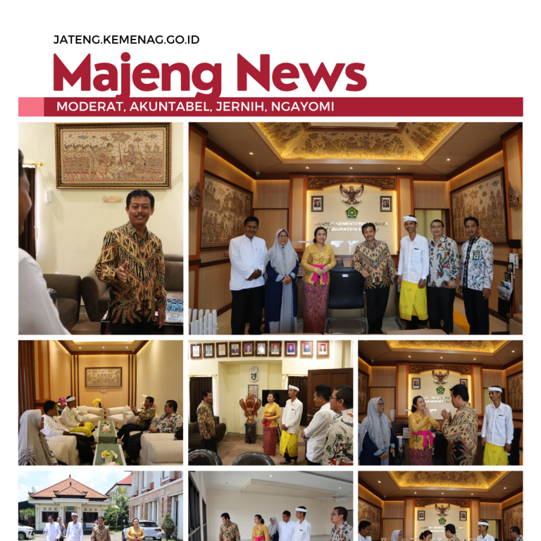 Sebagai Upaya Peningkatan Layanan Publik, Kakanwil Jateng Berkunjung ke Kemenag Kab. Bangli Prov. Bali