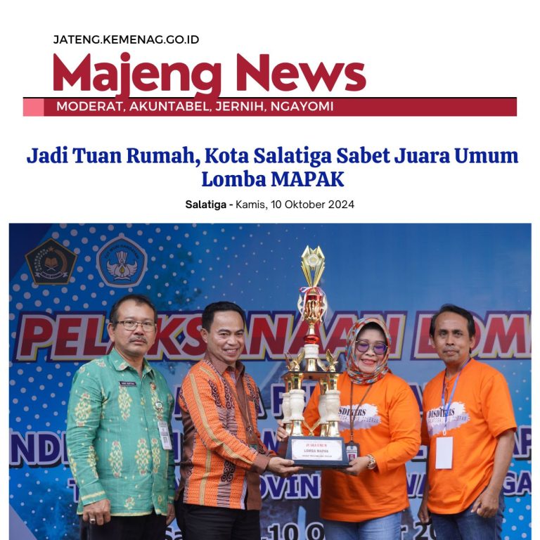 Jadi Tuan Rumah, Kota Salatiga Sabet Juara Umum Lomba MAPAK
