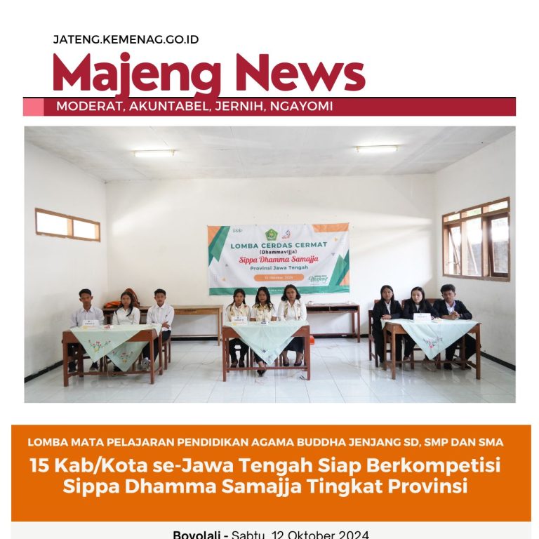 15 Kab/Kota se-Jawa Tengah Siap Berkompetisi Sippa Dhamma Samajja Tingkat Provinsi