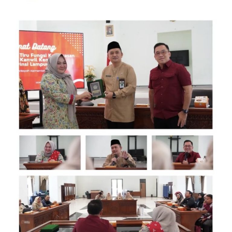 Kanwil Kemenag Prov. Jateng Terima Kunjungan Kanwil Kemenag Prov. Lampung, Tingkatkan Peran KUB dan Humas 