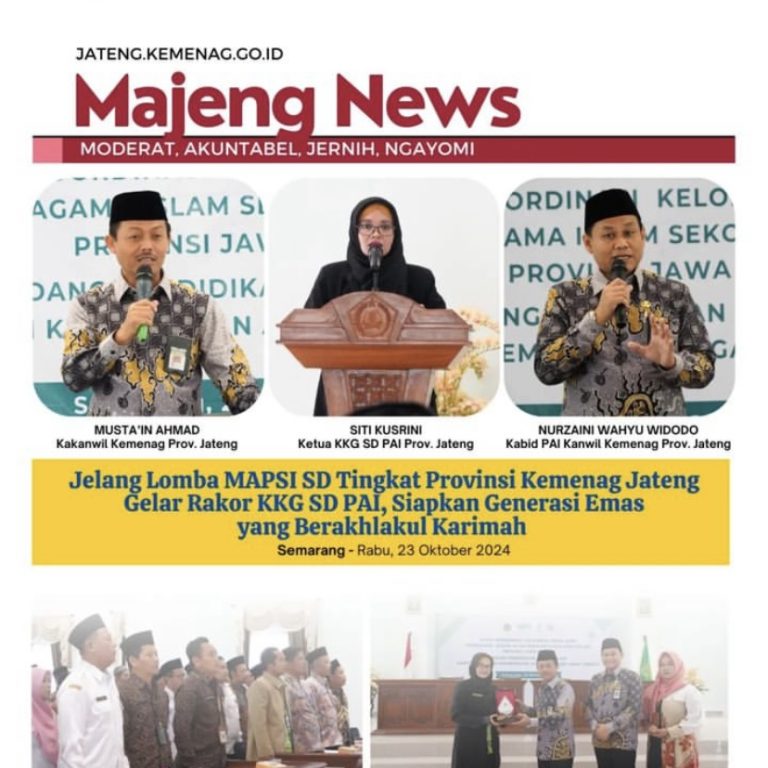 Jelang Lomba MAPSI SD Tingkat Provinsi, Kemenag Jateng Gelar Rakor KKG SD PAI