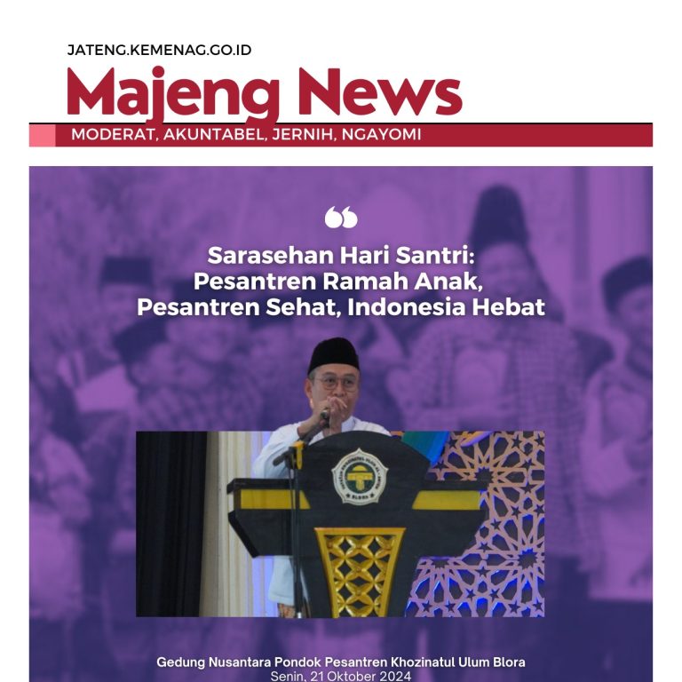 Sarasehan Hari Santri:Pesantren Ramah Anak, Pesantren Sehat, Indonesia Hebat