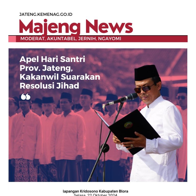 Apel Hari Santri Prov. Jateng, Kakanwil Suarakan Resolusi Jihad