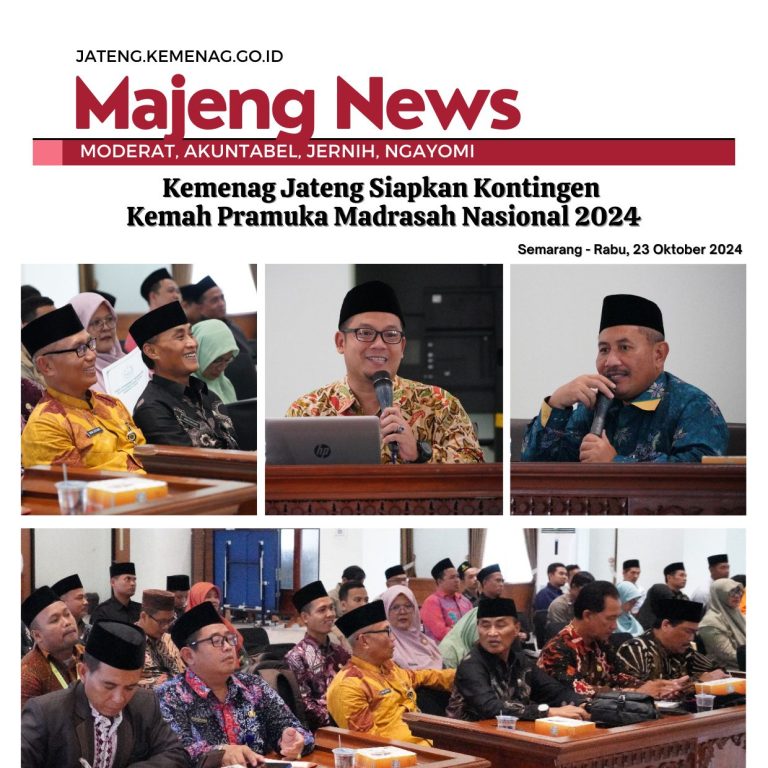 Kemenag Jateng Siapkan Kontingen Kemah Pramuka Madrasah Nasional 2024