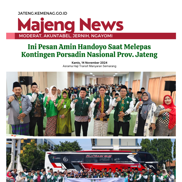 Ini Pesan Amin Handoyo Saat Melepas Kontingen Porsadin Nasional Prov. Jateng