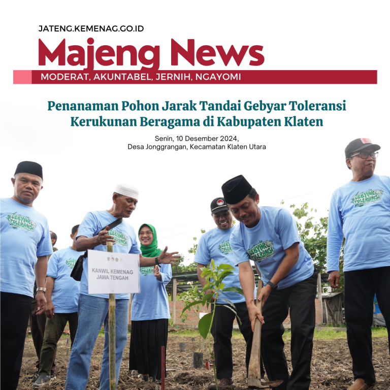 Penanaman Pohon Jarak Tandai Gebyar Toleransi Kerukunan Beragama di Kabupaten Klaten