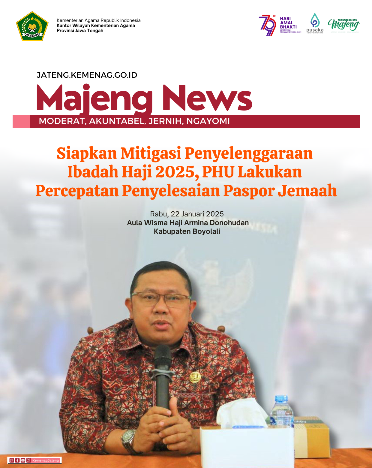 Siapkan Mitigasi Penyelenggaraan Ibadah Haji 2025, PHU Lakukan Percepatan Penyelesaian Paspor Jemaah