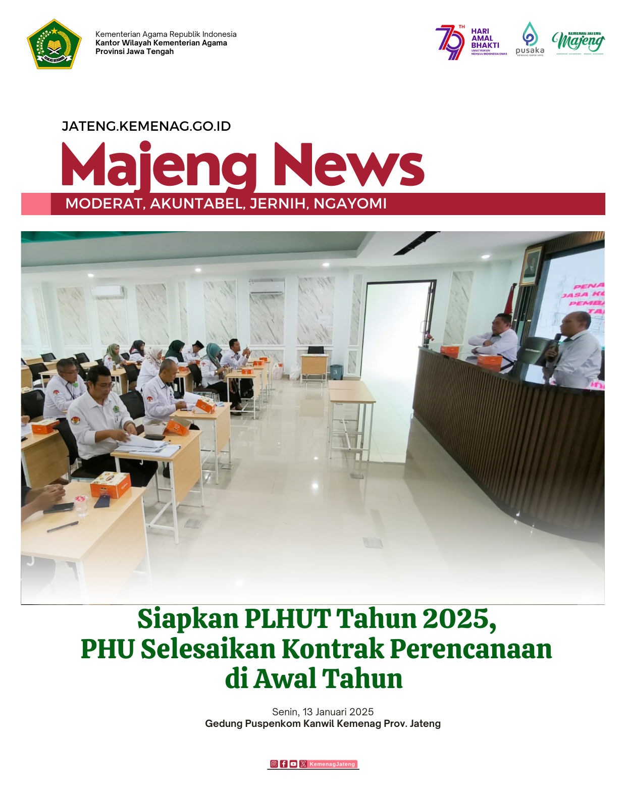 Siapkan PLHUT Tahun 2025, PHU Selesaikan Kontrak Perencanaan di Awal Tahun