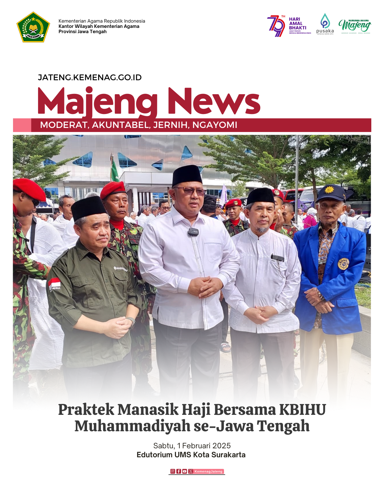 Praktek Manasik Haji Bersama KBIHU Muhammadiyah se-Jawa Tengah